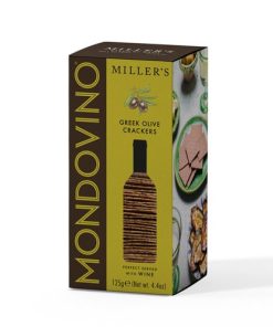 Millers Mondovino Greek Olive Crackers 125g (6)