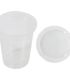 Clear Tub and Lid 175ml Pack of 25
