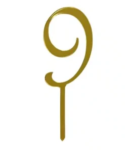 Gold Topper Number 9
